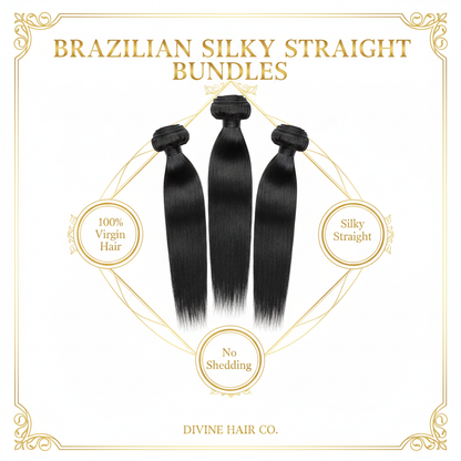 Brazilian Silky Straight Bundles - Infographic