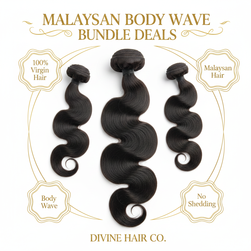 Malaysian Body Wave Bundle Deals - Infographic