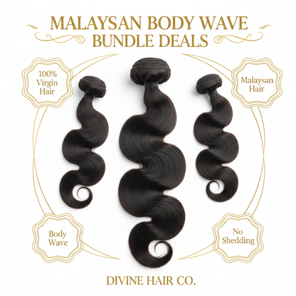Malaysian Body Wave Bundle Deals - Infographic