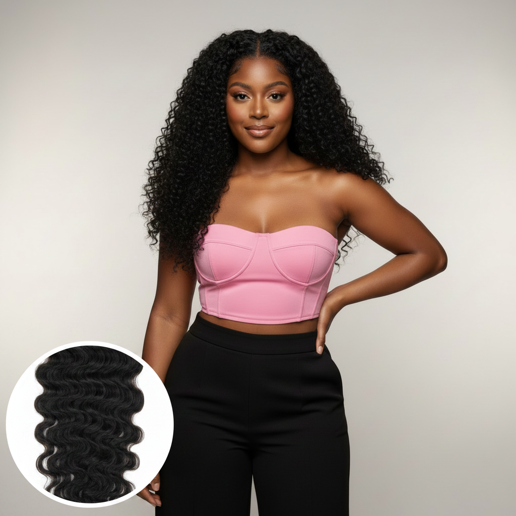 Brazilian Deep Wave 4x4 HD Closure - Model