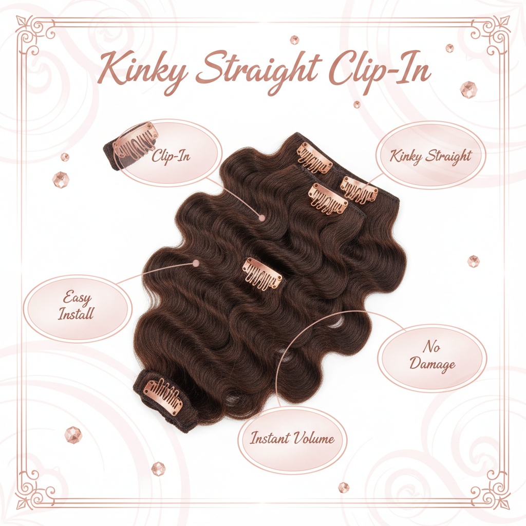 Kinky Straight Clip-In - Info