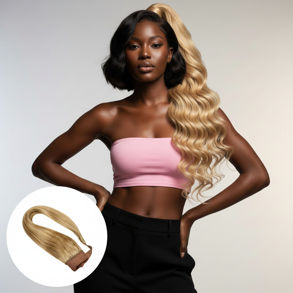Honey Blonde Ponytail - Model
