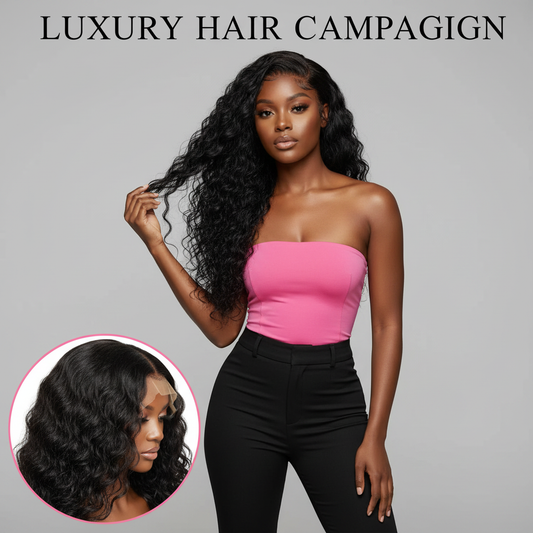 HD Deep Wave 13x4 Lace Front Wig - Model