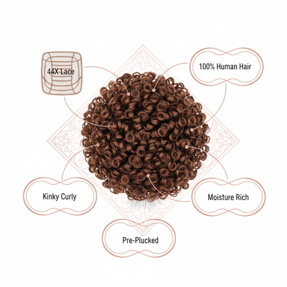 Brazilian Kinky Curly 4x4 Closure - Info