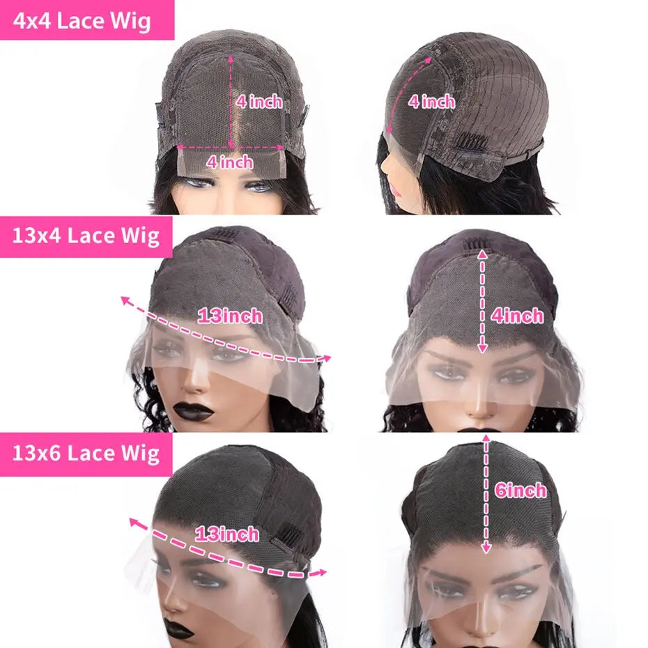 Kinky Curly Lace Frontal Wig 34-36 Inch for Black Women