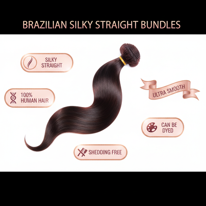 Brazilian Silky Straight Bundles - Info