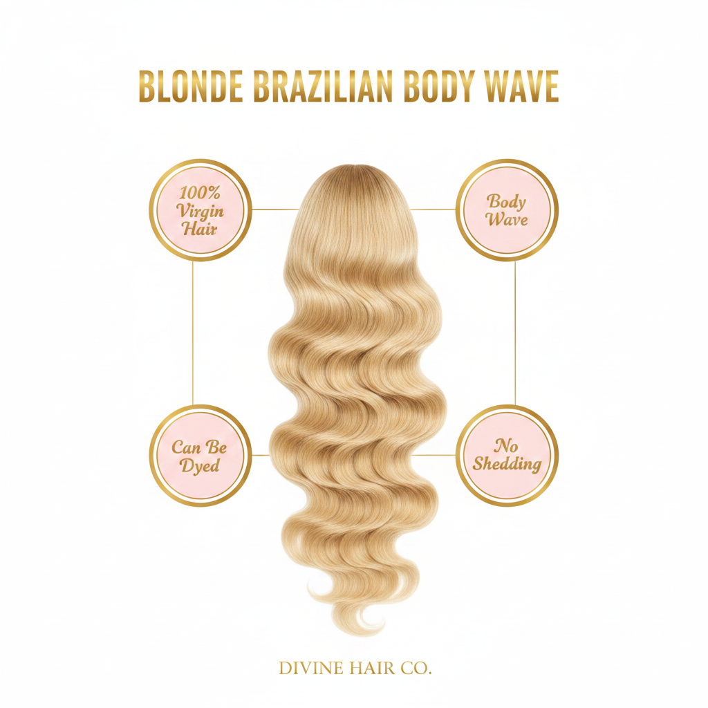 Blonde Brazilian Body Wave - Infographic