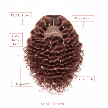 HD Deep Wave 13x4 Lace Front Wig - Info