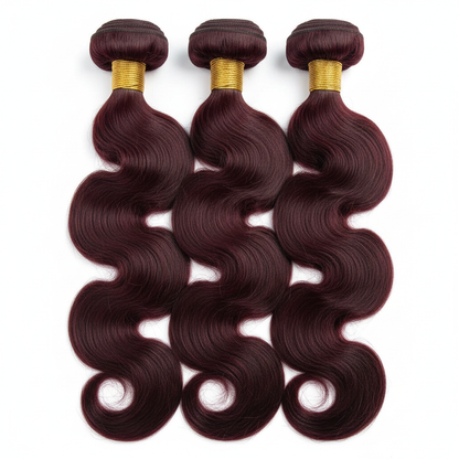 Burgundy Body Wave Bundles - Main