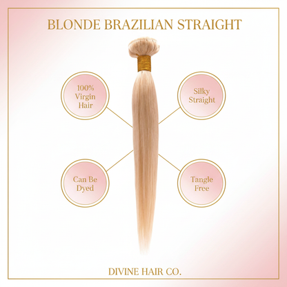 Blonde Brazilian Straight - Infographic