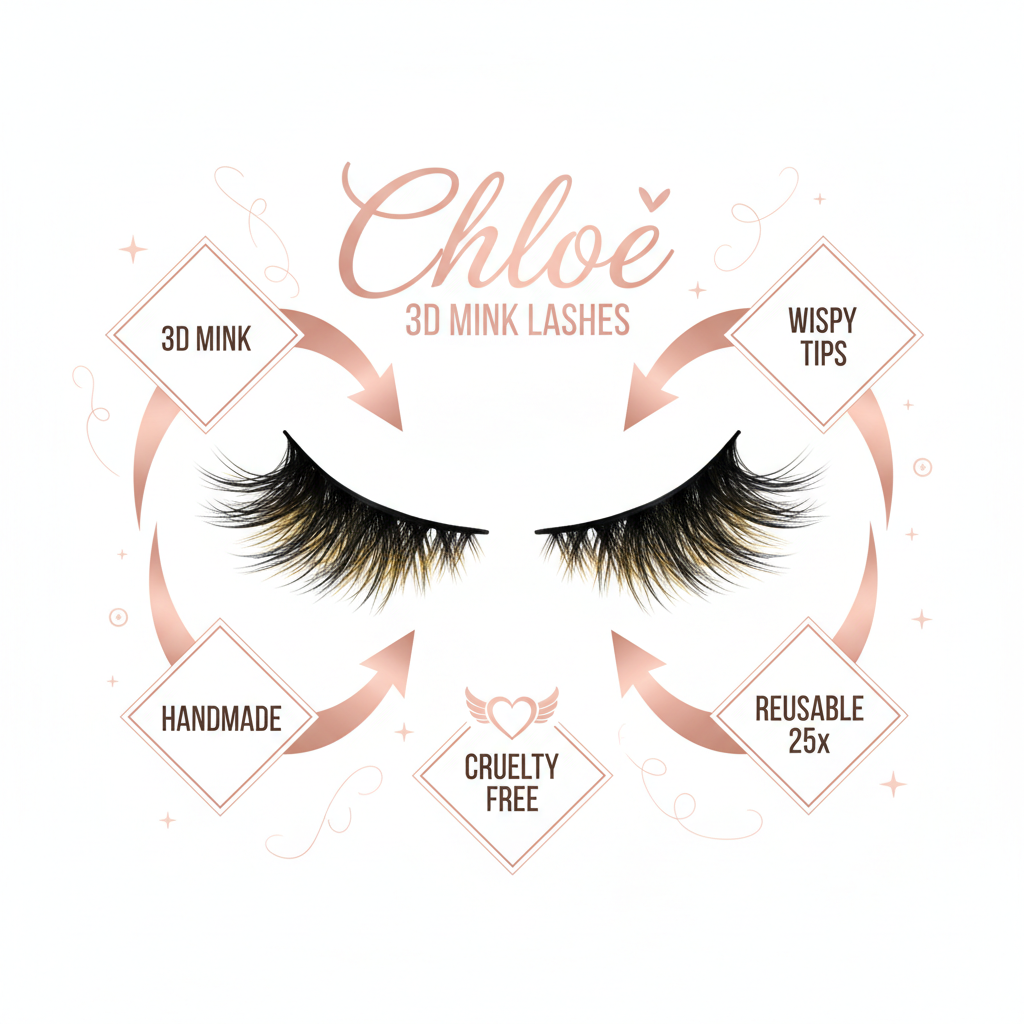 Chloe 3D Mink Lashes - Info