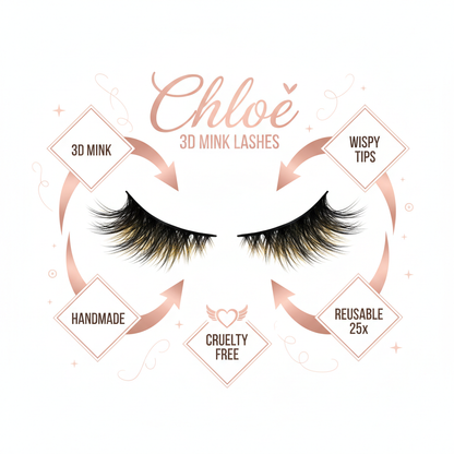 Chloe 3D Mink Lashes - Info