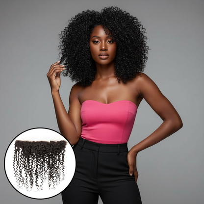 Kinky Curly Frontal - Model