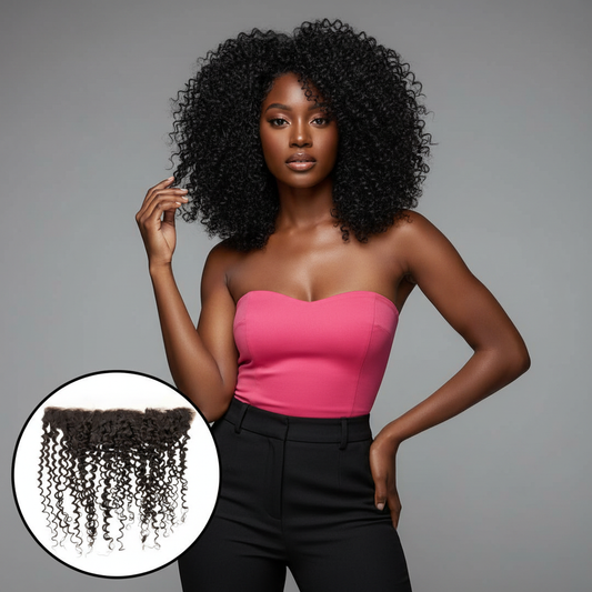 Kinky Curly Frontal - Model