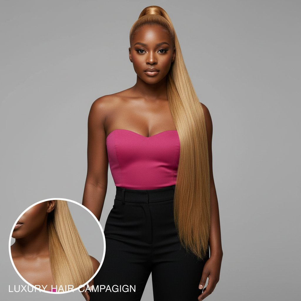 Honey Blonde Ponytail - Model