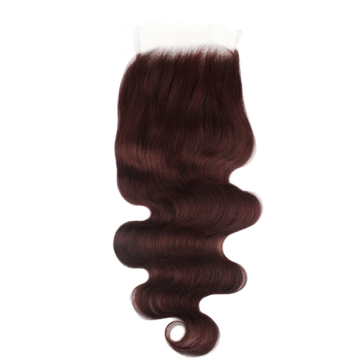Burgundy Body Wave 5x5 HD Closure - Original