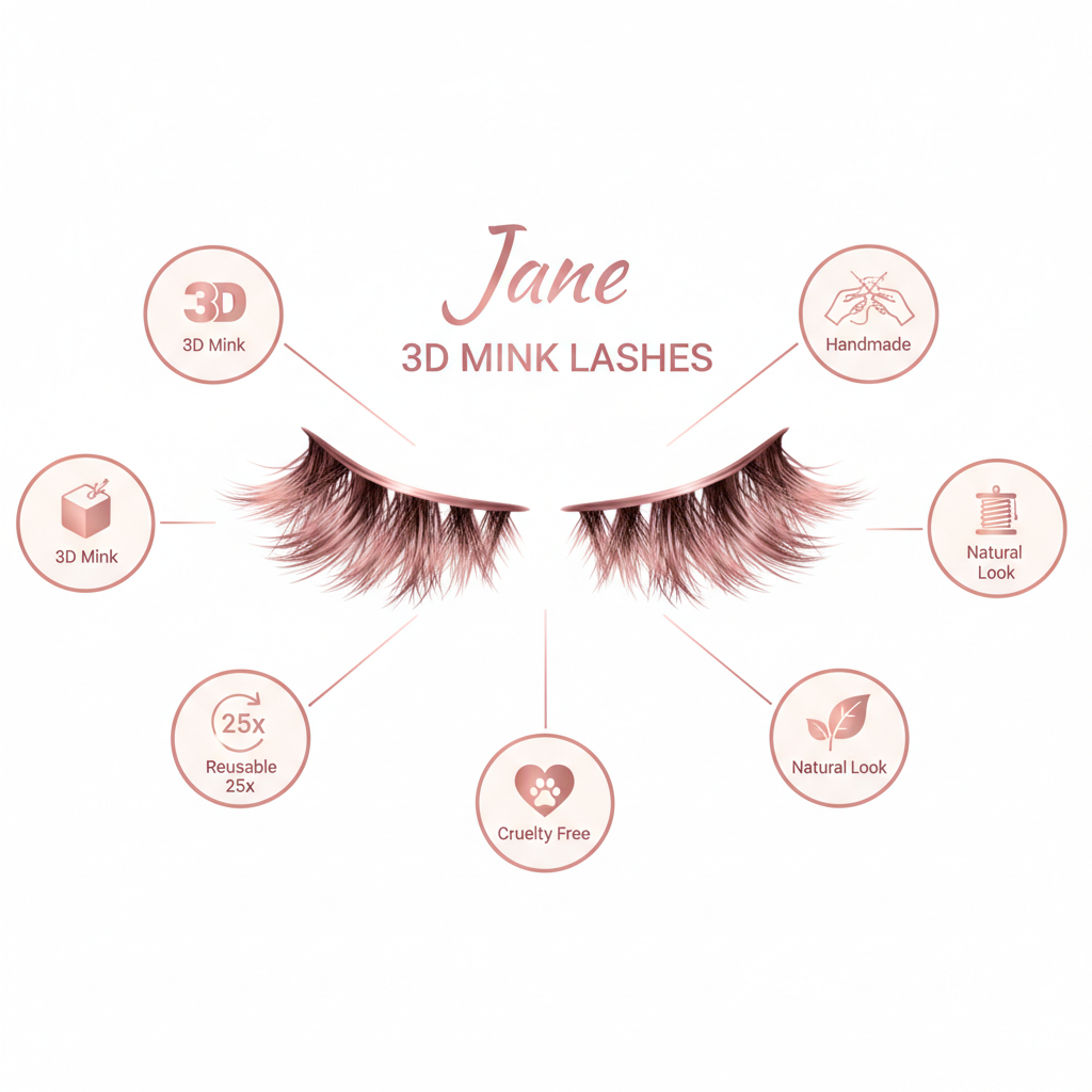 Jane 3D Mink Lashes - Info