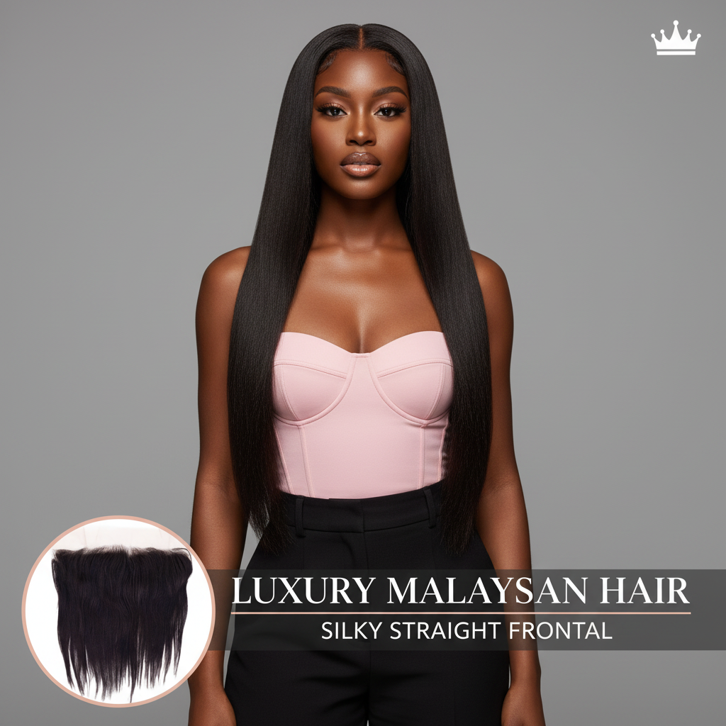 Malaysian Silky Straight Lace Frontal - Model