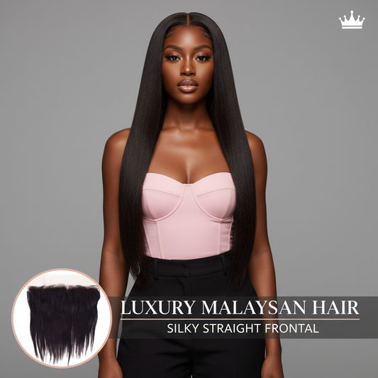 Malaysian Silky Straight Lace Frontal - Model