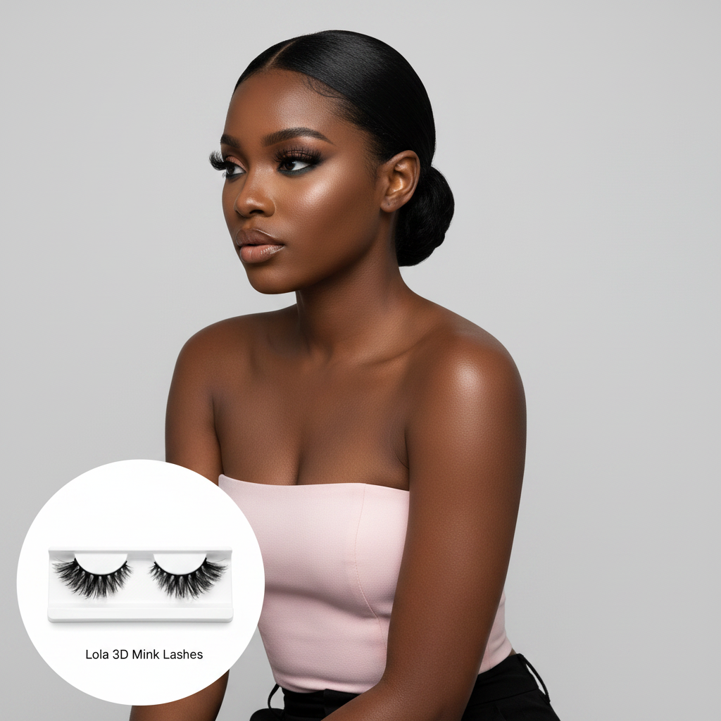Lola 3D Mink Lashes - Model