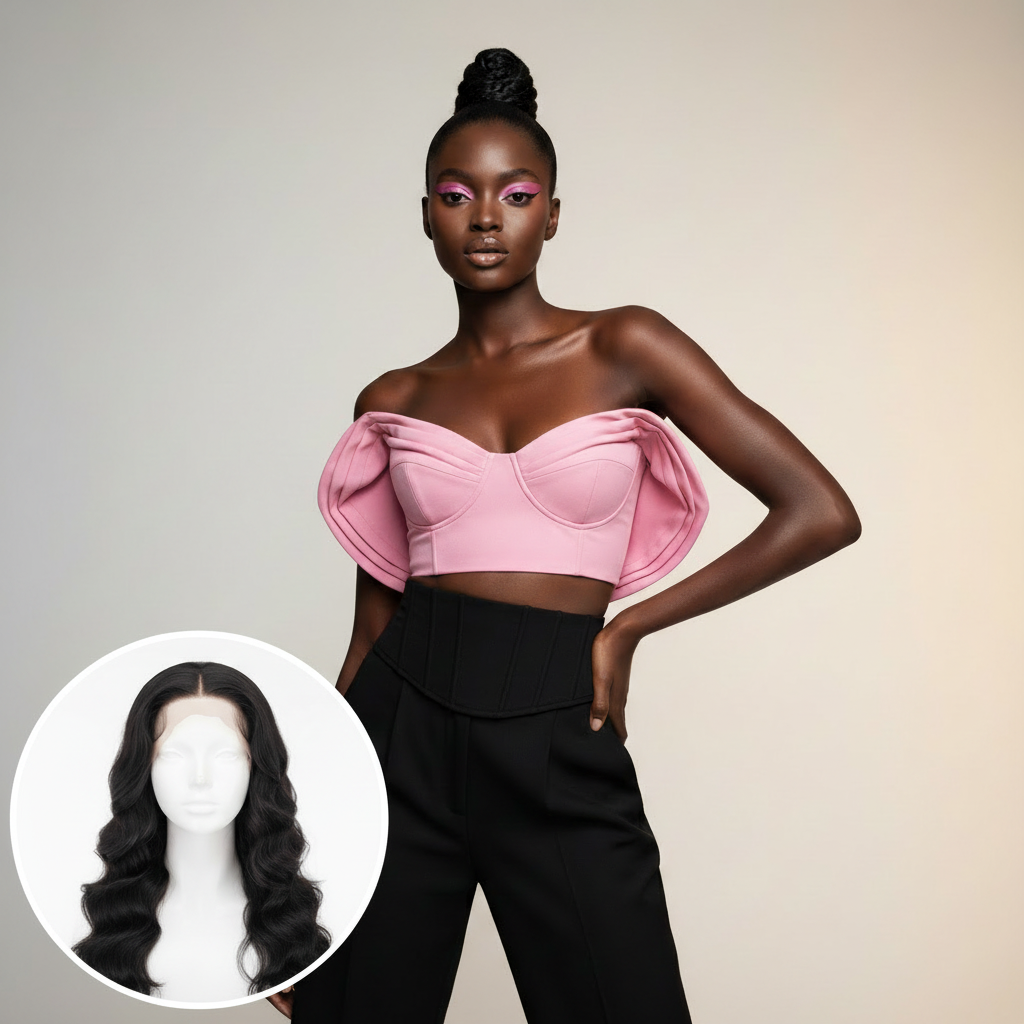 Brazilian Body Wave U-Part Wig - Model