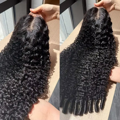 [NEW IN] Raw Burmese Curly Hair Wig Full 13x6 Lace Frontal Wig Human Hair Vietnamese 180 Density Spiral Burmese Curly La