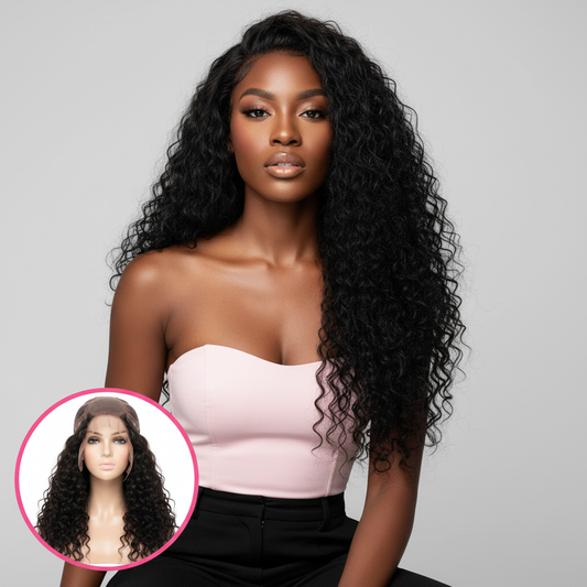 Beach Wave 4x4 Transparent Closure Wig - Model