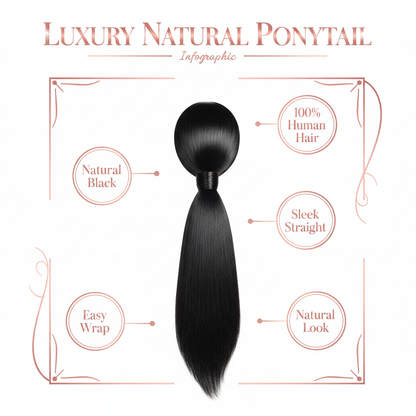 Natural Black Ponytail - Info