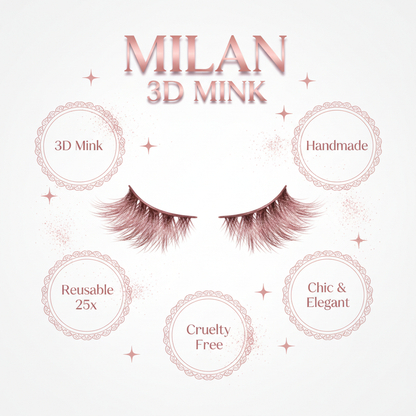 Milan 3D Mink Lashes - Info