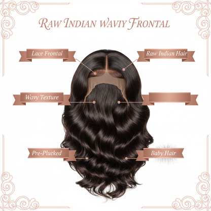 Raw Indian Wavy Transparent Frontal - Info