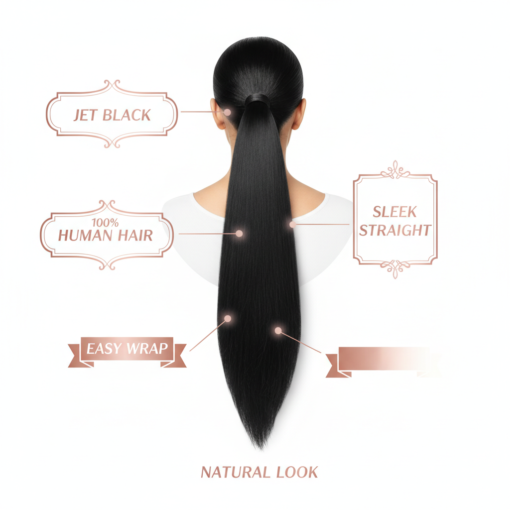 Jet Black Ponytail - Info
