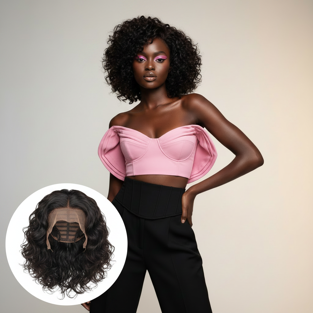Brazilian Deep Wave U-Part Wig - Model
