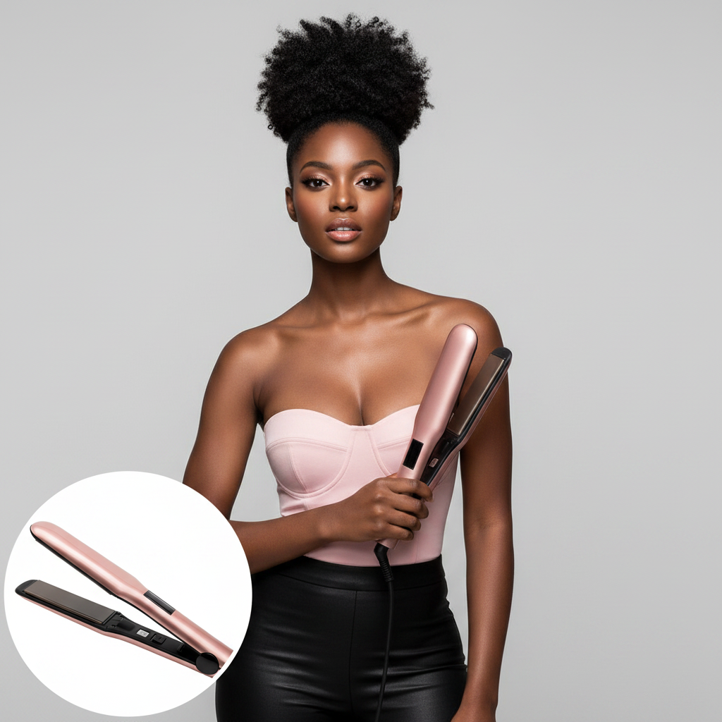 Pink Titanium Flat Iron - Model
