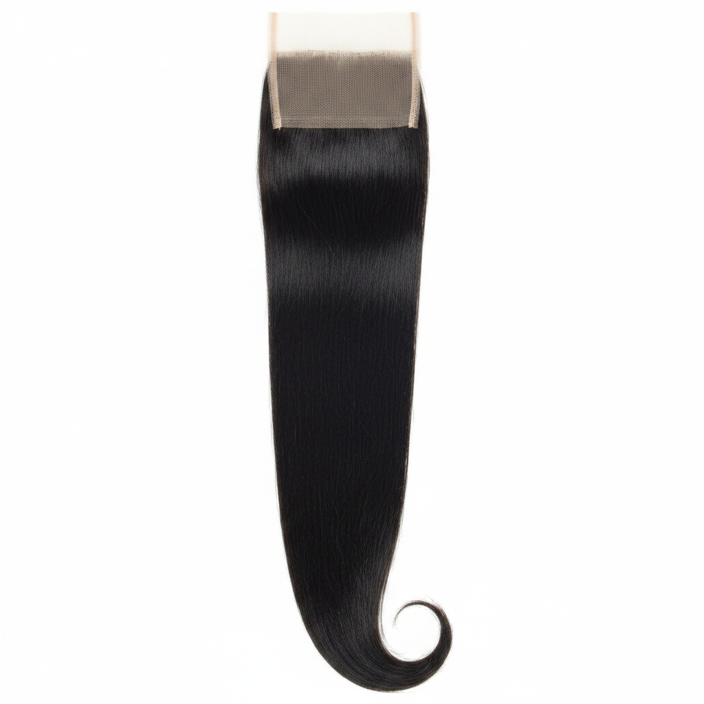 Brazilian Silky Straight 4x4 Transparent Closure - Main