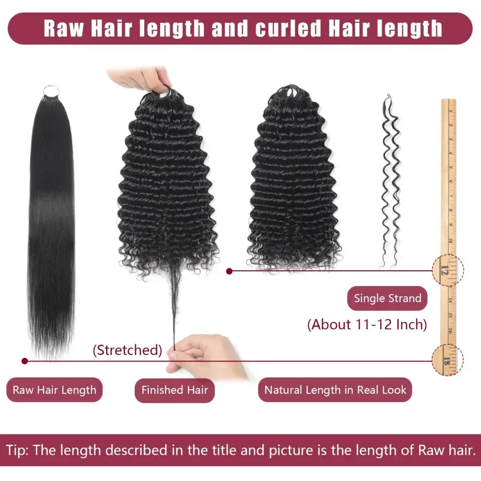 Bling Hair 10A 12A 4Pack Burmese Curly Crochet Hair Knotless Feather Pre-Separated Crochet Braids 250g Weight Reusable B