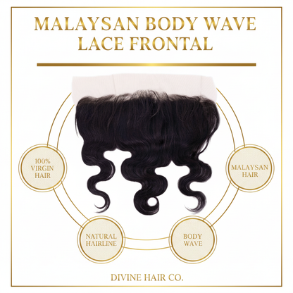 Malaysian Body Wave Lace Frontal - Infographic