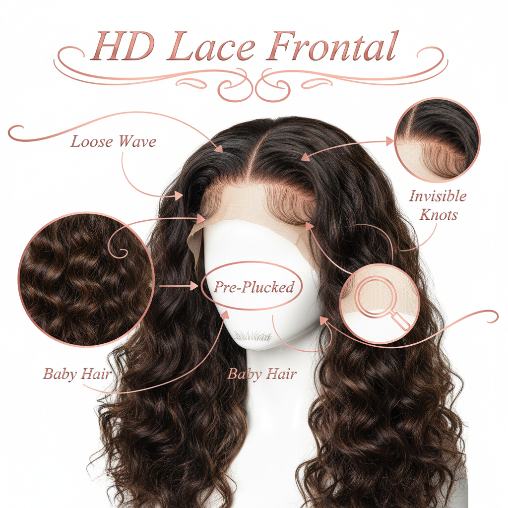 Loose Wave HD Lace Frontal - Info