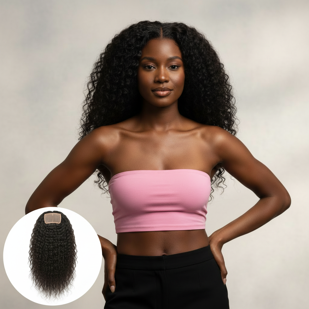 Brazilian Kinky Straight 4x4 Closure - Model