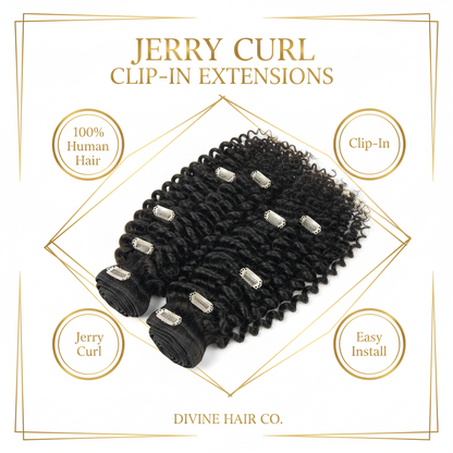 Jerry Curl Clip-In - Infographic