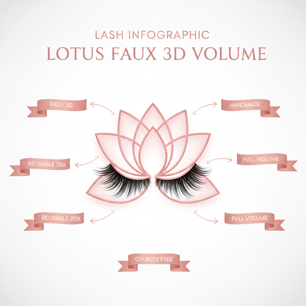 Lotus Faux 3D Volume Lashes - Info