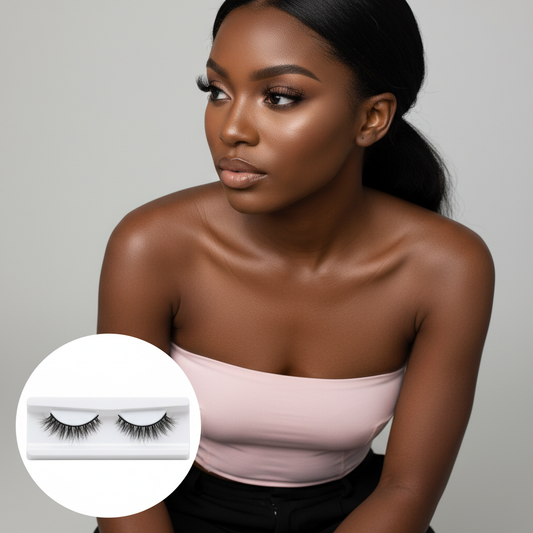 Amelia 3D Mink Lashes - Model