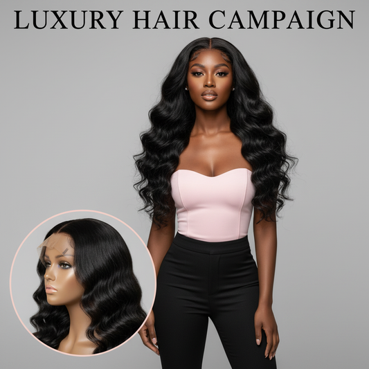 Loose Wave 13x4 Transparent Lace Front Wig - Model