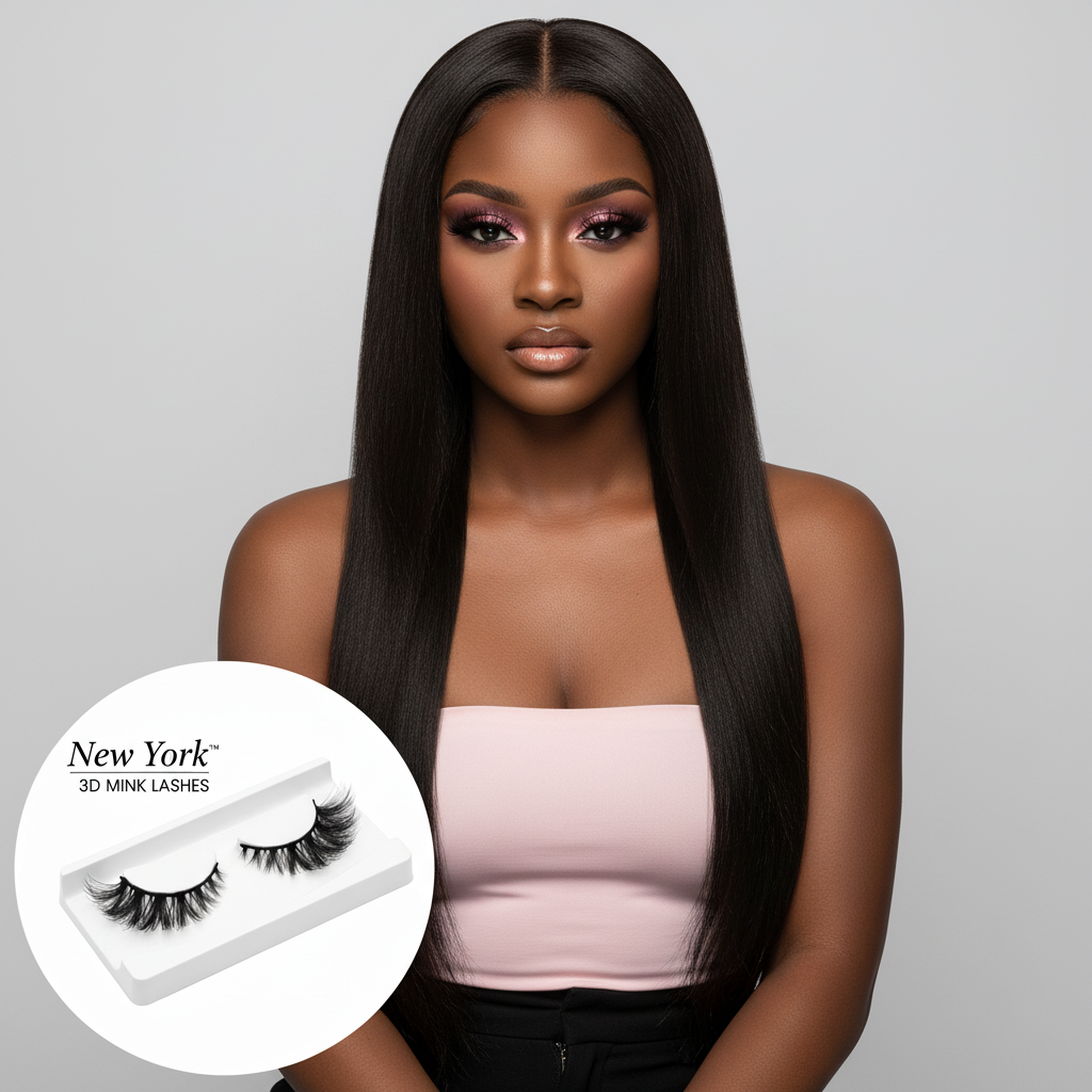 New York 3D Mink Lashes - Model