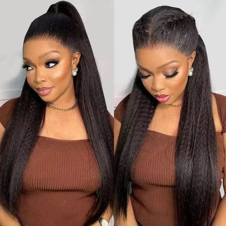 Wear&Go Glueless 360 Full Kinky Straight Lace Front Wig