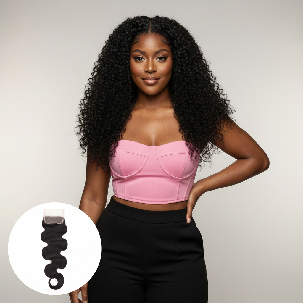 Brazilian Body Wave 5x5 HD Closure - Model