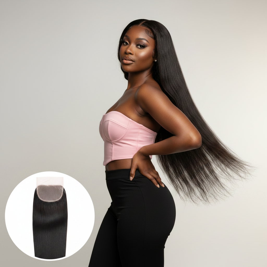 Brazilian Straight 5x5 HD Closure - Model