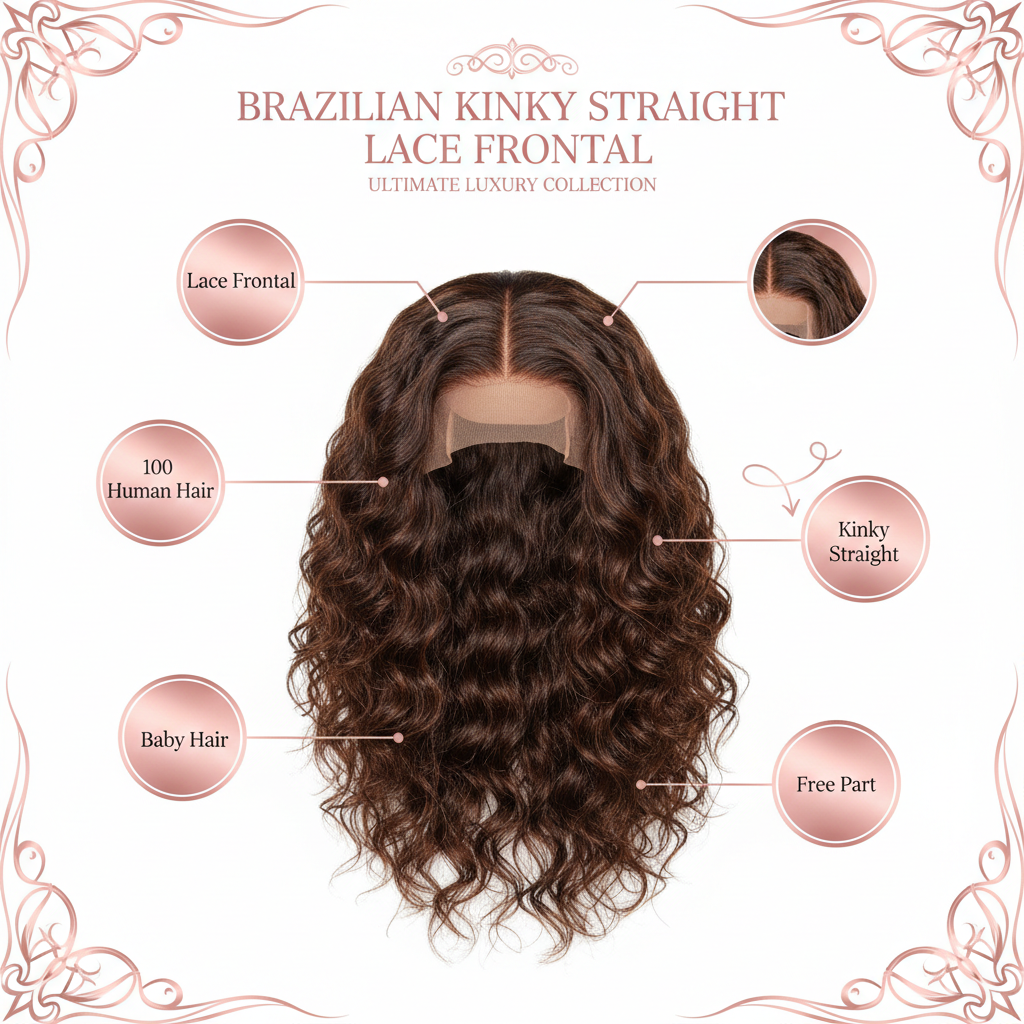 Brazilian Kinky Straight Lace Frontal - Info