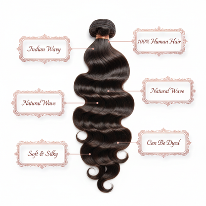 Indian Wavy Hair Extensions - Info