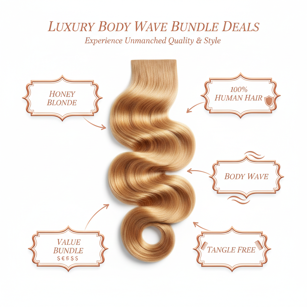 Honey Blonde Body Wave Bundle Deals - Info