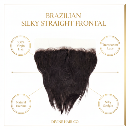 Brazilian Silky Straight Frontal - Infographic